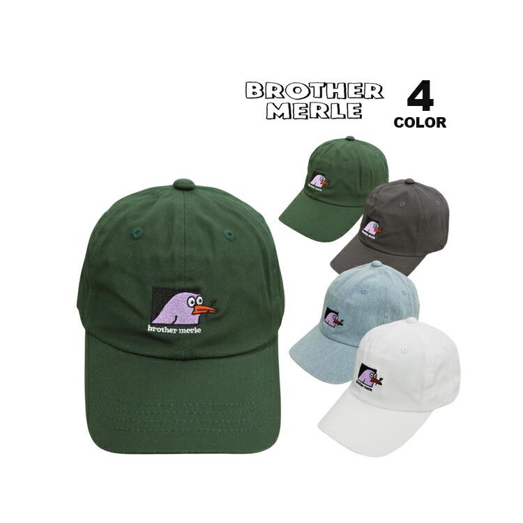 ✦雛がまもる心のおまもり帽✦ 伝統的な鶏型刺繍帽子 ブラザーマール キャップ BROTHER MERLE Bird emb DAD CAP ロー