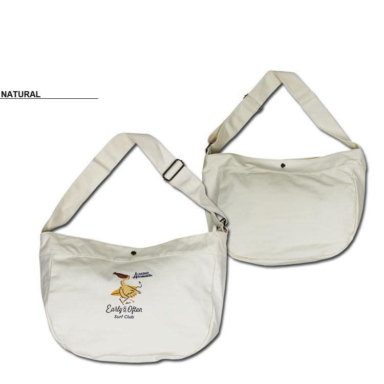 アーモンドサーフボードデザイン Almond Surfboards＆Design EARLY&OFTEN ショルダーバッグ アーリー＆オッフン メンズ　レディース ホワイト カジュアル バッグ DS9001 アーモンド サーフボード ショルダーバック ALMOND SURFBOARDS EARLY
