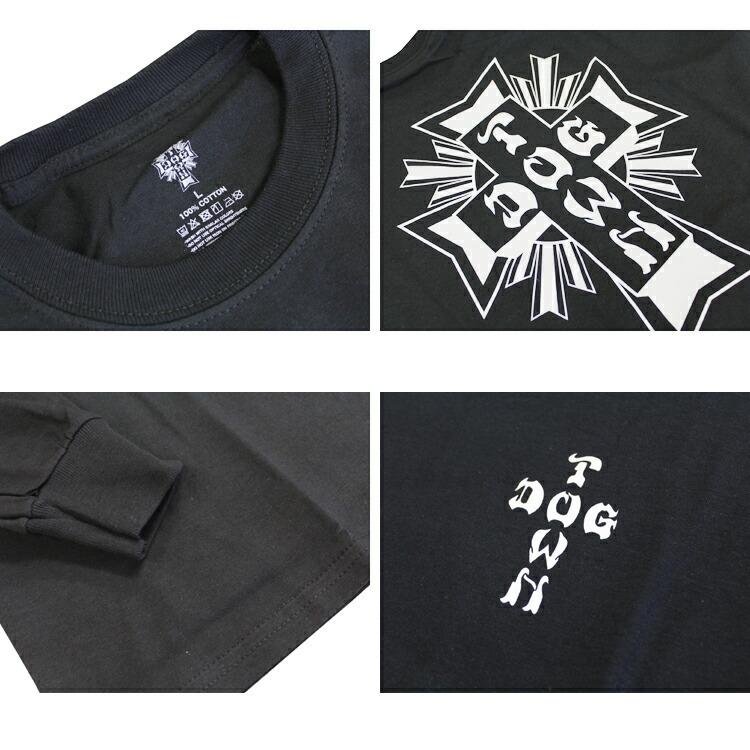 (公式）ドッグタウン Tシャツ ロンT DOGTOWN CROSS LOGO L/S T-SHIRTS 長袖 TEE メンズ レディース ユニセックス バックプリント 全3色 M-XL｜rifflepage｜03