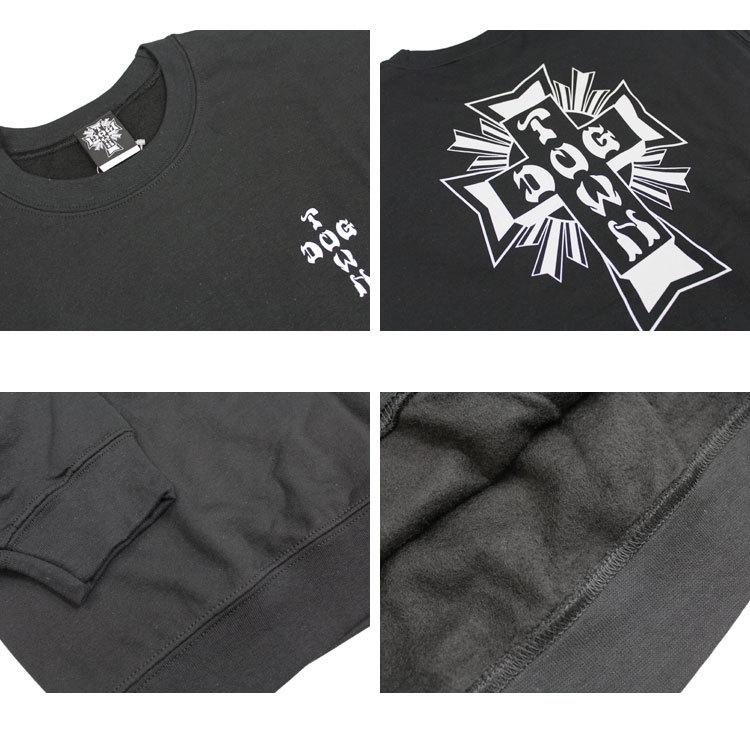 ドッグタウン トレーナー DOGTOWN Cross LOGO CREW SWEAT クルー スウェット 丸首 スェット メンズ レディース ユニセックス バックプリント 裏起毛 全2色 M-XL｜rifflepage｜07