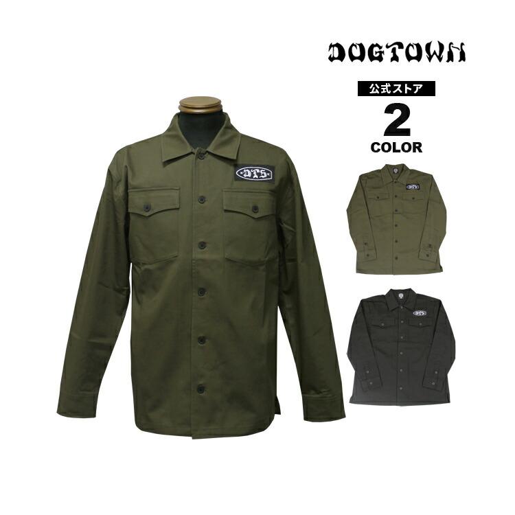 SALE ドッグタウン シャツ DOGTOWN D.T.S. MILITARY SHIRTS 長袖シャツ 