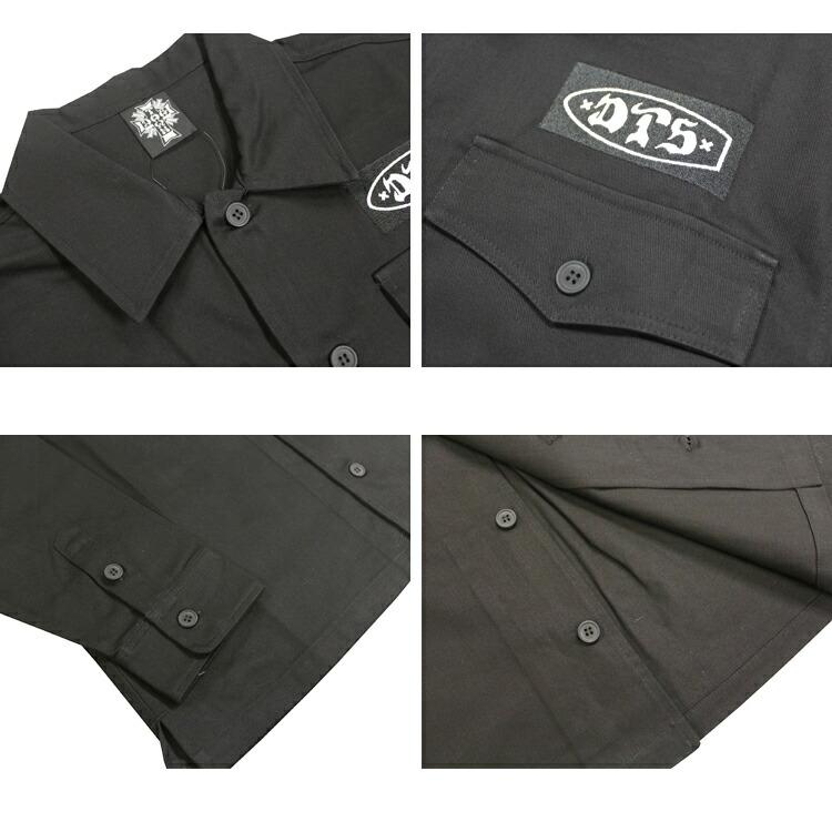 SALE ドッグタウン シャツ DOGTOWN D.T.S. MILITARY SHIRTS 長袖シャツ 