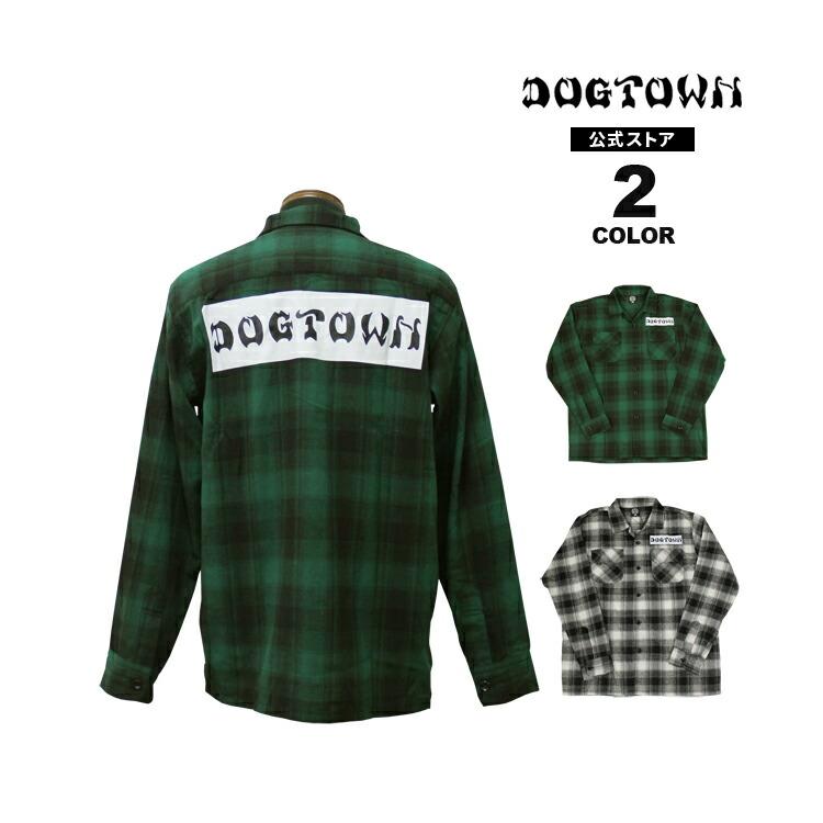SALE】アウトレット ドッグタウン シャツ DOGTOWN LETTER CHECK