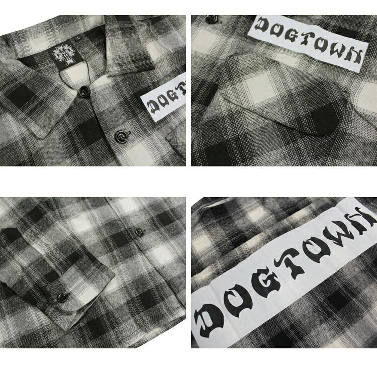 SALE】アウトレット ドッグタウン シャツ DOGTOWN LETTER CHECK