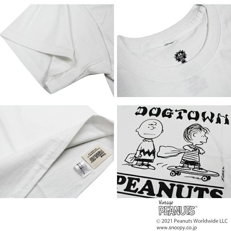 SALE アウトレット ドッグタウン Tシャツ DOGTOWN PEANUTS CHARLIE BROWN S/S T-SHIRTS 半袖 チャーリー・ブラウン メンズ レディース ユニセックス 全5色 M-XXL｜rifflepage｜09