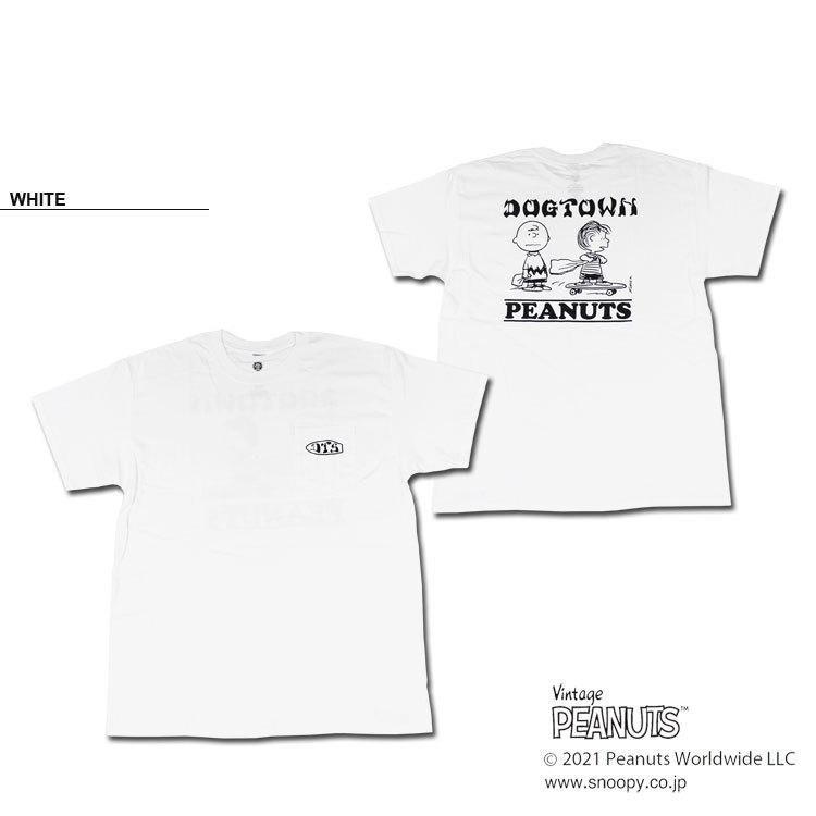 SALE アウトレット ドッグタウン Tシャツ DOGTOWN PEANUTS CHARLIE BROWN POCKET S/S T-SHIRTS 半袖 TEE ポケット付 ピーナッツ チャーリー・ブラウン メンズ｜rifflepage｜04