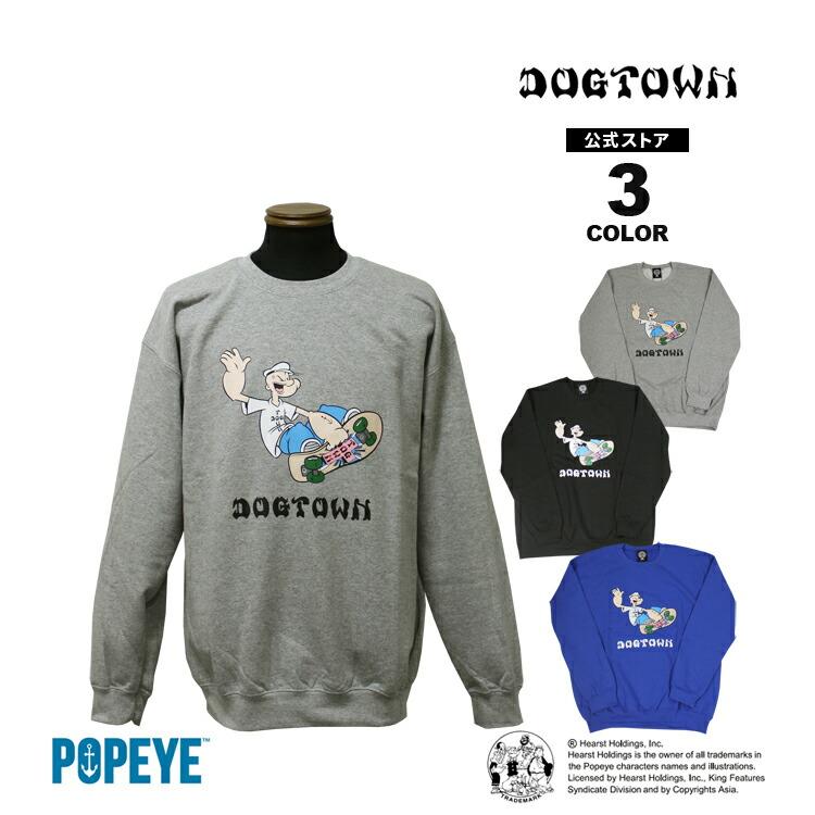SALE ドッグタウン トレーナー DOGTOWN POPEYE SKATE CREW SWEAT SALE ドッグタウン トレーナー DOGTOWN POPEYE SKATE CREW SWEAT