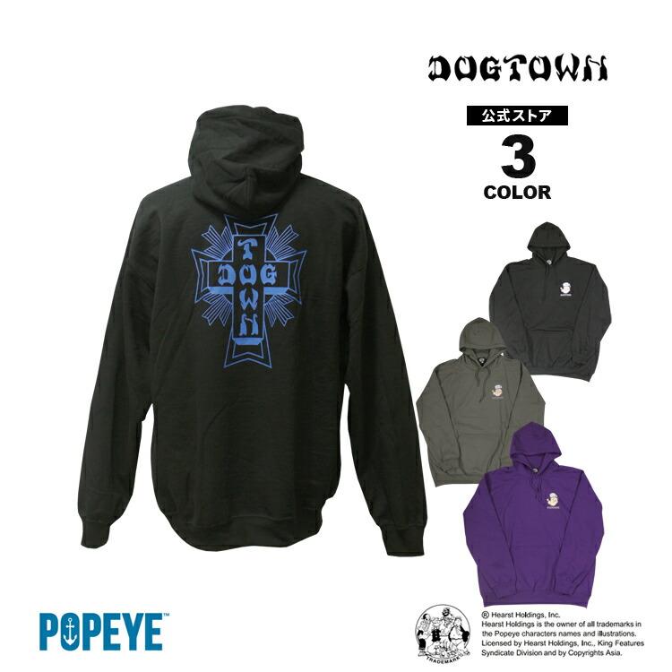 SALE ドッグタウン パーカ DOGTOWN POPEYE CROSS HOODIE SWEAT PARKA