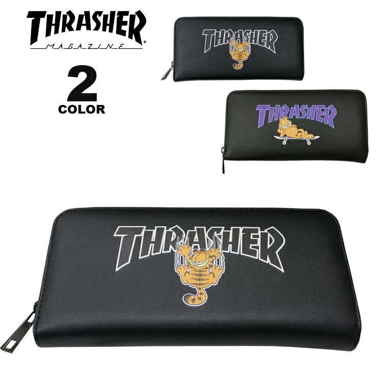 THRASHER (公式） スラッシャー ウォレット 財布 GARFIELD LONG