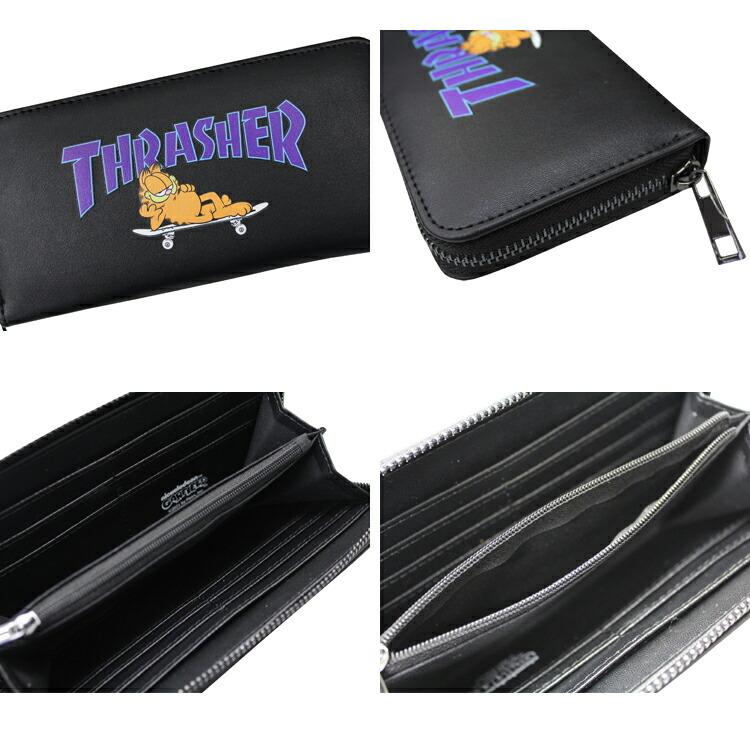 (公式） スラッシャー ウォレット 財布 THRASHER GARFIELD LONG WALLET ガーフィールド 長財布 サイフ メンズ レディース ユニセックス 全2色｜rifflepage｜05