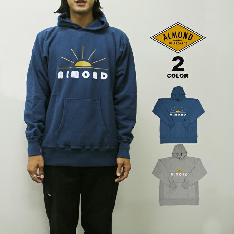 【未使用】Almond Surfboards & Design アーモンド サーフボード デザイン SURFING ZIP ジップ スウェット パーカー S グレー ZH1902W ユニセックス SALE】アウトレット アーモンド サーフボード パーカ ALMOND