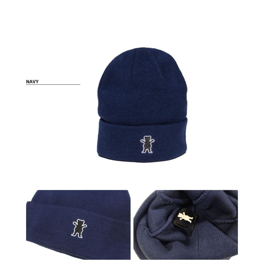 グリズリー GRIZZLY ニットキャップ 帽子 ビーニー GRAM KNIT CAP BEANIE ブラック 黒 ネイビー ワイン バーガンディ メンズ レディース｜rifflepage｜03