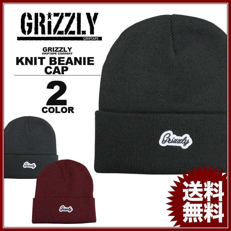 グリズリー GRIZZLY ニットキャップ 帽子 ビーニー CURSIVE KNIT CAP