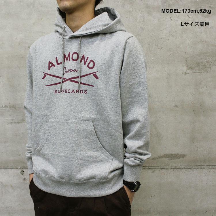 SALE アーモンド サーフボードデザイン パーカ Almond Surfboards ＆ Design GRAVEL HOODIE SWEAT PARKA スウェット プルオーバー パーカー プリント メンズ｜rifflepage｜04