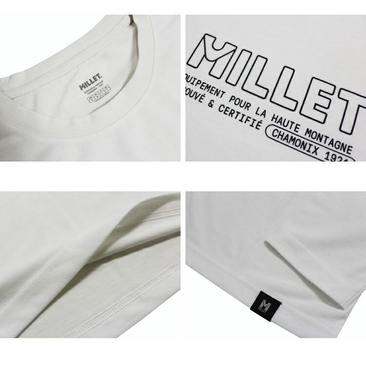 MILLET ミレー レディース シャツ M 白 長袖 新品 未使用 SALE ミレー Tシャツ ロンT MILLET LOGO L/S T-SHIRTS 長袖 ロンティ