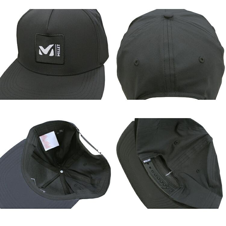 ミレー キャップ 帽子 MILLET CORPORATE SNAP BACK CAP スナップバック メンズ レディース ユニセックス 平ツバ フラットバイザー  全2色 フリーサイズ｜rifflepage｜03