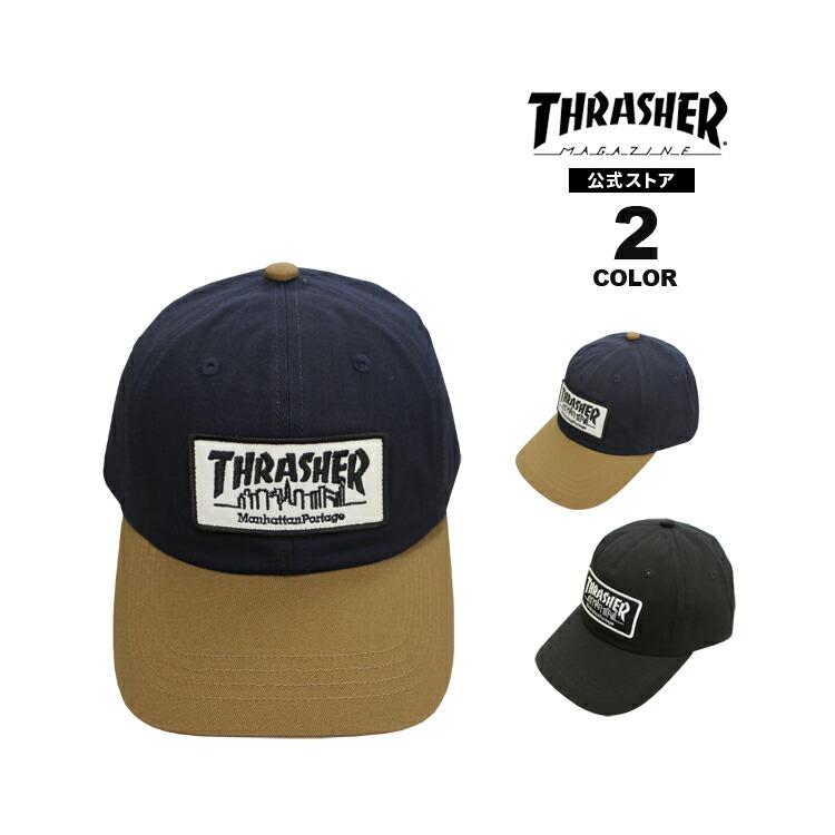 マンハッタンポーテージ キャップ Manhattan Portage THRASHER 6PANEL CAP 帽子 スラッシャー メンズ レディース ユニセックス 全2色 (公式） | THRASHER