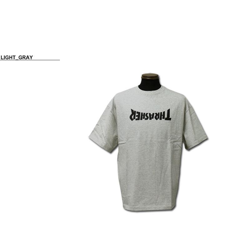 (取扱店限定）スラッシャー Tシャツ THRASHER UPSIDE DOWN LOGO BIG SILHOUETTE S/S T-SHIRTS TEE ビッグシルエット オーバーサイズ メンズ レディース｜rifflepage｜03