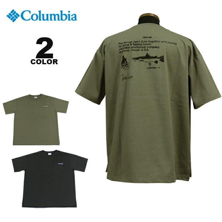 SALE アウトレット コロンビア スポーツウェア Tシャツ Columbia GLORY VALLEY CAMPERS SHORT SLEEVE TEE ショートスリーブ T-SHIRTS 全2色｜rifflepage