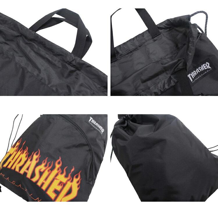 THRASHER（スラッシャー） ナップサック THRASHER LOGO KNAPSACK 4L