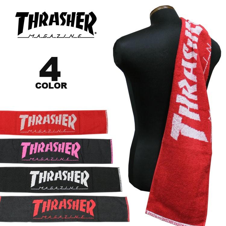 スラッシャー THRASHER タオル MAG LOGO フェスタオル マフラータオル 綿100% 全4色｜rifflepage