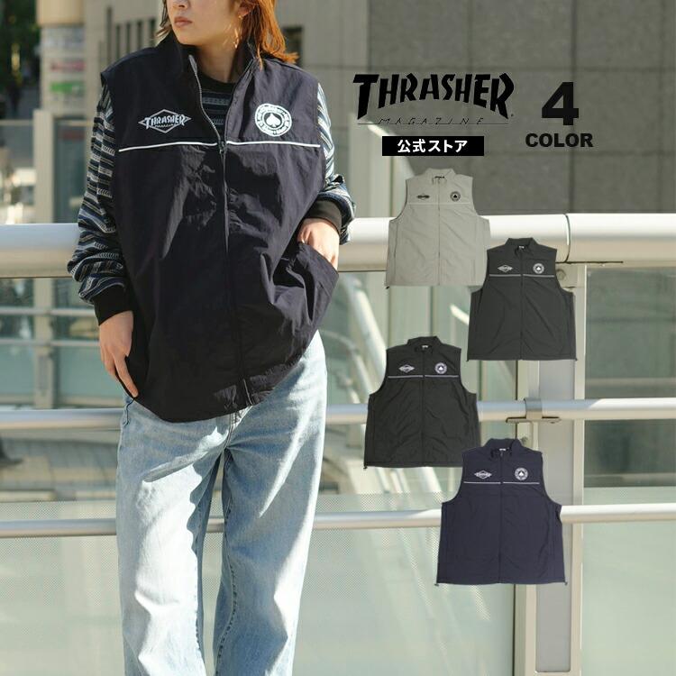 THRASHER（スラッシャー） SALE ベスト THRASHER NYLON VEST ナイロン