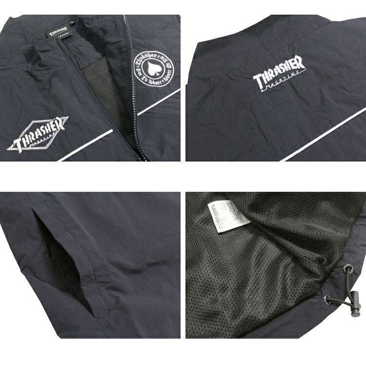 THRASHER（スラッシャー） SALE ベスト THRASHER NYLON VEST ナイロン 