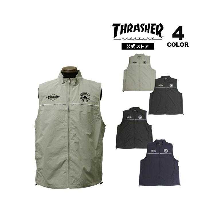 THRASHER（スラッシャー） SALE ベスト THRASHER NYLON VEST ナイロン