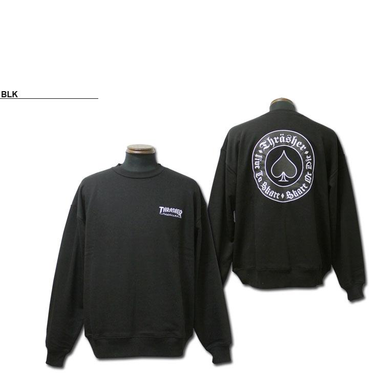 THRASHER（スラッシャー） トレーナー THRASHER Oath Logo emb CREW