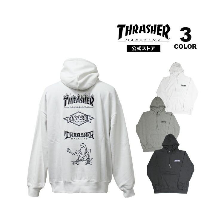 THRASHER スラッシャー パーカー Logos HOODIE SWEAT PARKA プル