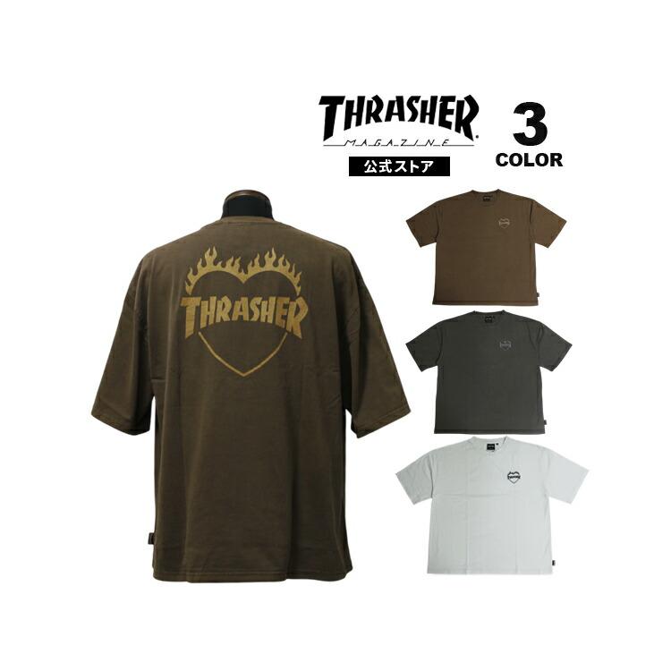 THRASHER（スラッシャー） SALE Tシャツ THRASHER PIGMENT FLAME HEART