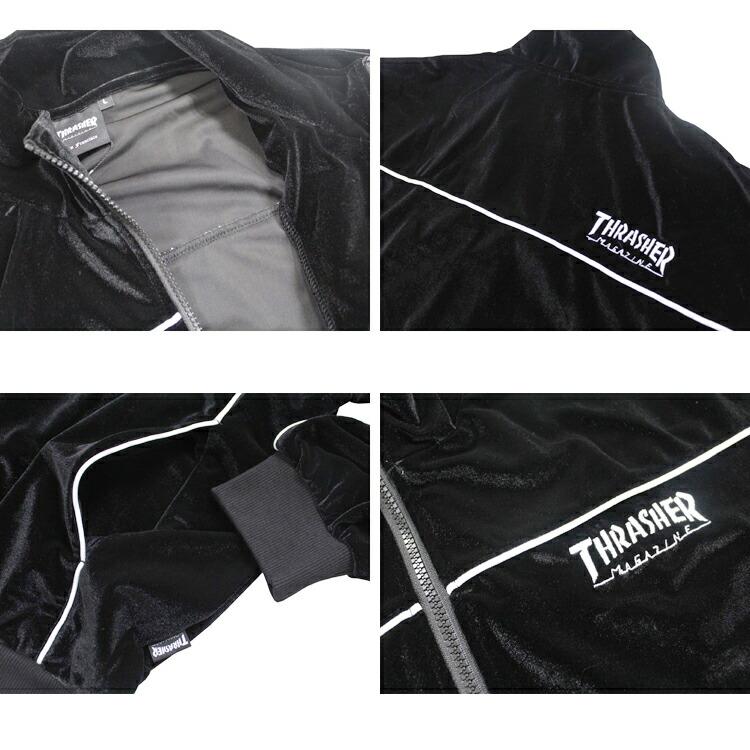 THRASHER スラッシャー ジャージ VELOUR TRACK TOP JACKET