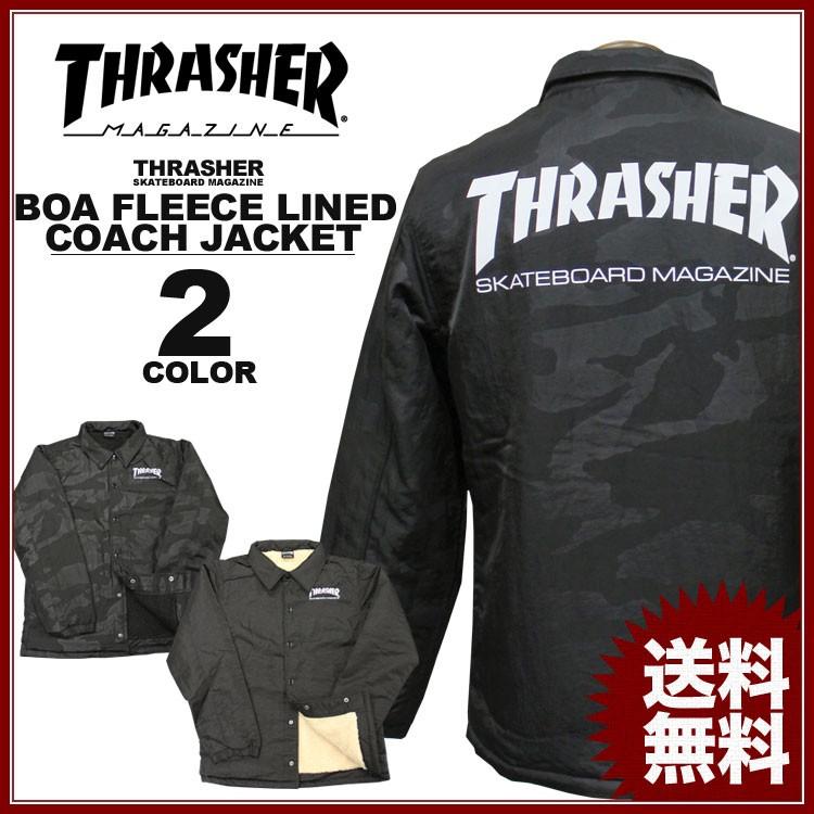 THRASHER SALE スラッシャー MAG BOA COACH JACKET 裏ボアフリース  