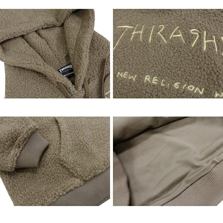 SALE (公式） スラッシャー ボア フーディ THRASHER NEW RELIGION BOA FLEECE HOODIE PULLOVER PARKA フリース プルオーバー パーカ パーカー アウトレット｜rifflepage｜03