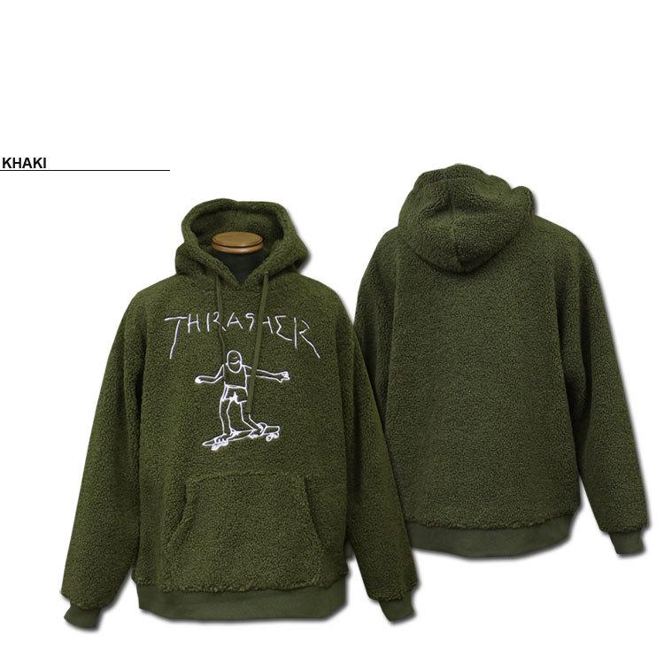 SALE (公式） スラッシャー ボア フーディ THRASHER GONZ ART BOA