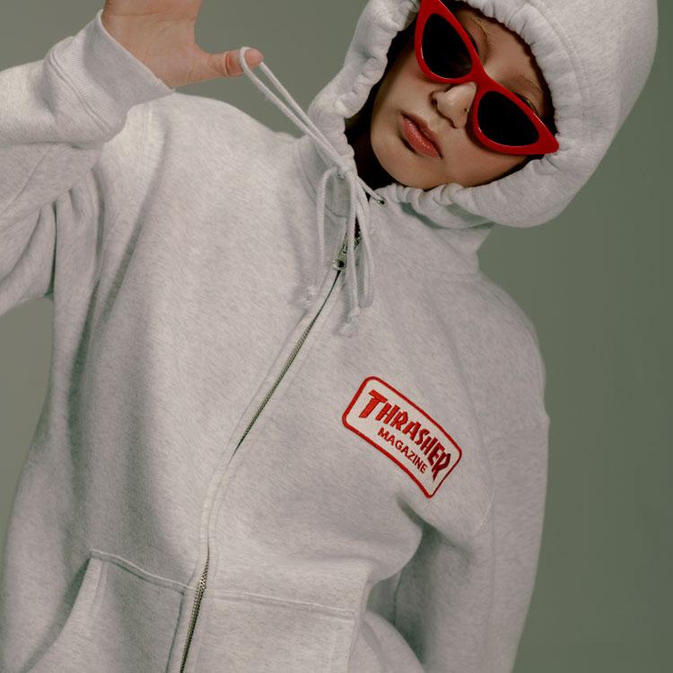 THRASHER 【SALE】アウトレット スラッシャー ジップ パーカー