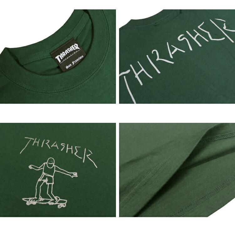 (公式）スラッシャー Tシャツ THRASHER GONZ ART S/S T-SHIRTS 半袖 TEE プリント メンズ レディース ユニセックス 全4色 M-XXL｜rifflepage｜16