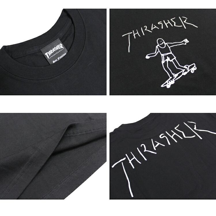 (公式）スラッシャー Tシャツ THRASHER GONZ ART S/S T-SHIRTS 半袖 TEE プリント メンズ レディース ユニセックス 全4色 M-XXL｜rifflepage｜07