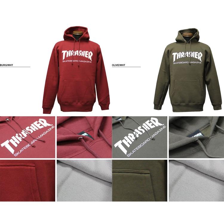 SALE スラッシャー THRASHER パーカー PARKA スエット スウェット ブラック 黒 グリ−ン 緑 グレー オリーブ パープル 紫 ロイヤル メンズ MAG LOGO SWEAT｜rifflepage｜04