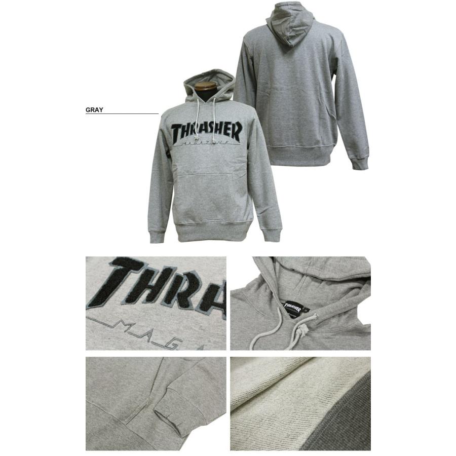 THRASHER フード付きスノーウェア　グレー/ブラック/Lサイズ THRASHER フード付きスノーウェア グレー/ブラック/Lサイズ