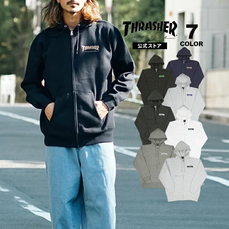 THRASHER スラッシャー ジップ パーカー HOMETOWN ZIP HOODIE THRASHER スラッシャー ジップ パーカー HOMETOWN ZIP HOODIE
