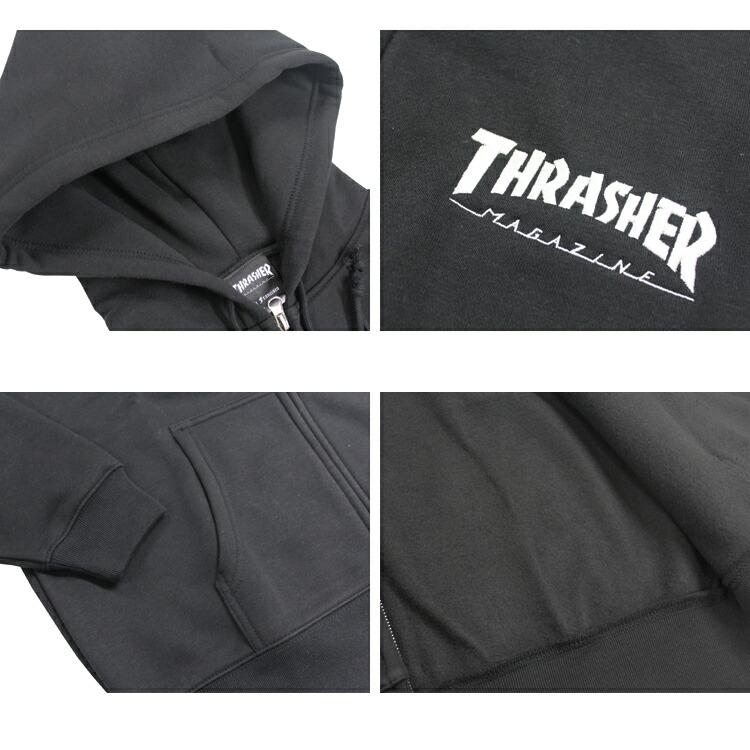 THRASHER（スラッシャー） ジップ パーカー THRASHER HOMETOWN ZIP