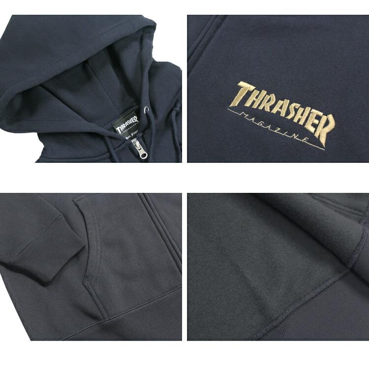 スラッシャー ジップ パーカー THRASHER HOMETOWN ZIP HOODIE SWEAT PARKA スウェット スエット ジップ パーカ フルジップ フーディ メンズ レディース｜rifflepage｜04