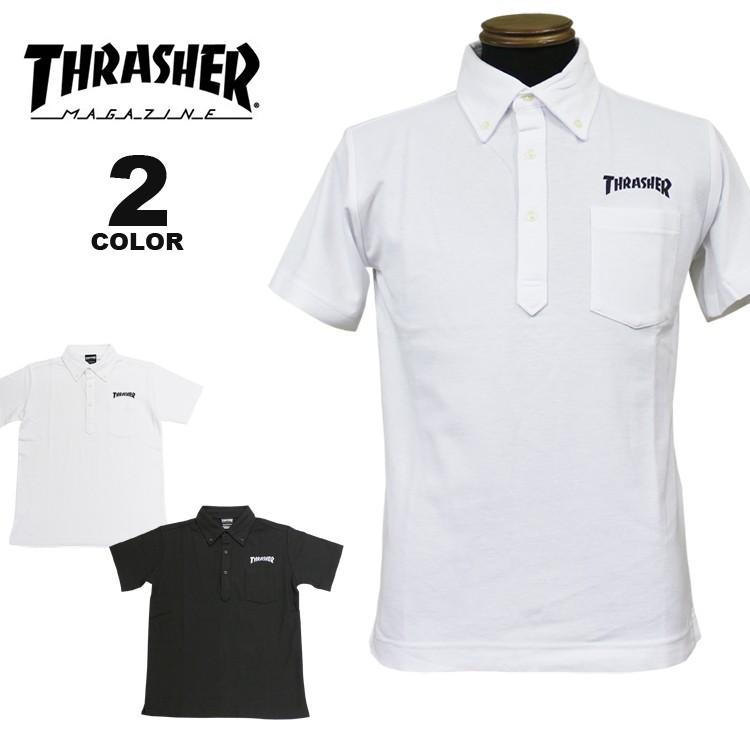 THRASHER（スラッシャー） SALE ポロシャツ HOMETOWN POCKET S/S POLO