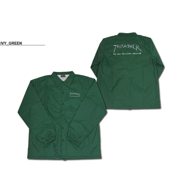 スラッシャー コーチジャケット THRASHER TheNewReligionWorldWide COACH JACKET メンズ レディース ナイロン アウター 上着 Mark Gonzales マークゴンザレス｜rifflepage｜06