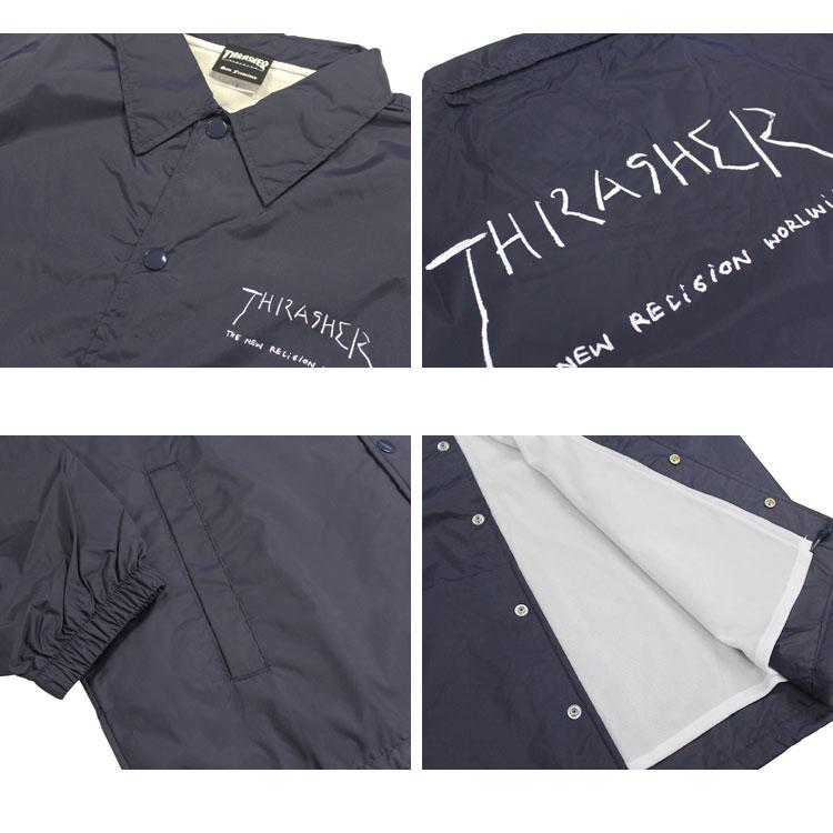 スラッシャー コーチジャケット THRASHER TheNewReligionWorldWide COACH JACKET メンズ レディース ナイロン アウター 上着 Mark Gonzales マークゴンザレス｜rifflepage｜09