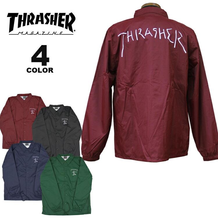 ⭐︎レア⭐︎ THRASHER ×NEW ERA ナイロンコーチジャケット　薄手 ⭐︎レア⭐︎ THRASHER ×NEW ERA ナイロンコーチジャケット 薄手