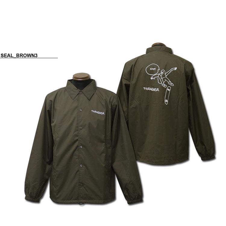 (直営店限定） スラッシャー コーチジャケット THRASHER GONZ COACH JACKET メンズ レディース ナイロン アウター 上着 Mark Gonzales マークゴンザレス｜rifflepage｜02