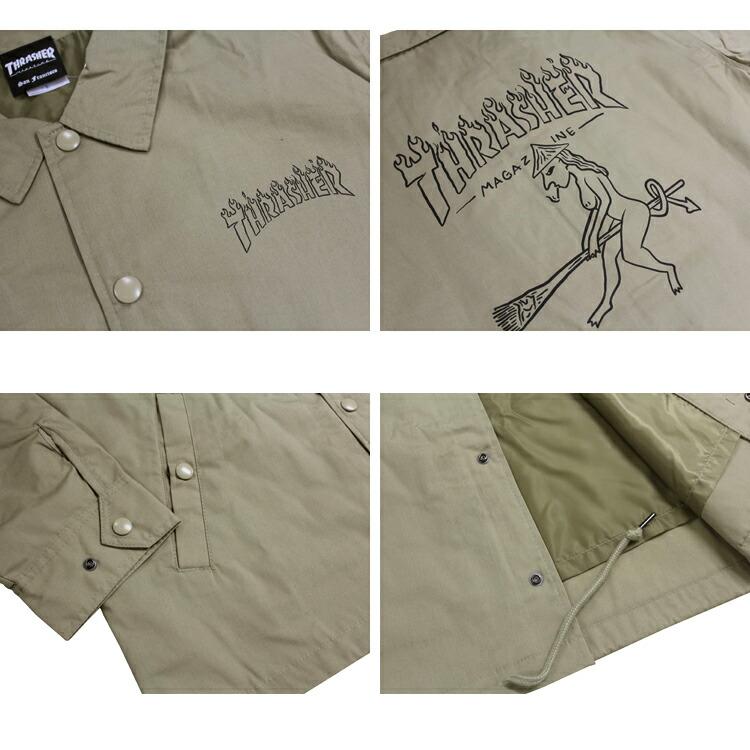 THRASHER（スラッシャー） コーチジャケット THRASHER Witch T/C