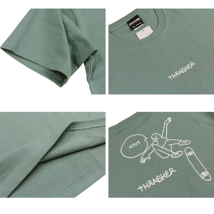 SALE (直営店限定）(公式）スラッシャー Tシャツ THRASHER GONZ Heavy Weight S/S T-SHIRTS ヘビーウェイト TEE メンズ レディース ユニセックス 全4色 M-XL｜rifflepage｜04